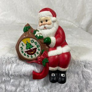 Vintage Santa stocking holder 12 days before Christmas Hard Plastic 1991